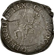 UK 1/2 Crown Charles I Shrewsbury 1642 Shrewsbury KM# 211.1 CAROLVS D G MAG BR FR ET HIB REX coin obverse UK 1/2 Crown Charles I Shrewsbury 1642 Shrewsbury KM# 211.1 CAROLVS D G MAG BR FR ET HIB REX coin obverse