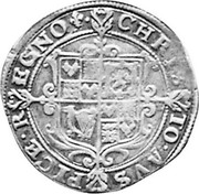 UK 1/2 Crown Charles I (1625-1649) Tower KM# 113.1 CHRIS TO∙AVS PICE∙R EGNO coin reverse UK 1/2 Crown Charles I (1625-1649) Tower KM# 113.1 CHRIS TO∙AVS PICE∙R EGNO coin reverse