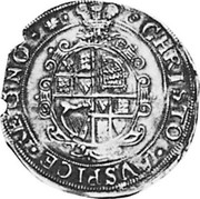UK 1/2 Crown Charles I (1638-1639) Aberystwyth KM# 200 ∙CHRISTO∙AVSPICE∙REGNO∙ coin reverse UK 1/2 Crown Charles I (1638-1639) Aberystwyth KM# 200 ∙CHRISTO∙AVSPICE∙REGNO∙ coin reverse