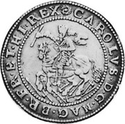 UK 1/2 Crown Charles I 1642 Truro KM# 215 CAROLVS∙D∙G∙MAG∙BR∙FR∙ET∙HI∙REX coin obverse UK 1/2 Crown Charles I 1642 Truro KM# 215 CAROLVS∙D∙G∙MAG∙BR∙FR∙ET∙HI∙REX coin obverse