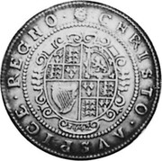 UK 1/2 Crown Charles I 1642 Truro KM# 215 ∙CHRISTO∙AVSPICE∙REGNO∙ coin reverse UK 1/2 Crown Charles I 1642 Truro KM# 215 ∙CHRISTO∙AVSPICE∙REGNO∙ coin reverse