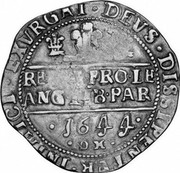 UK 1/2 Crown Charles I 1644 Oxford KM# 214.7 ∙EVGRAT∙DEVS∙DISSIPENTVR∙INIMICI RELIG:PRO∙LE ANG∙LIB∙PAR ∙*YEAR*∙ ∙OX∙ coin reverse UK 1/2 Crown Charles I 1644 Oxford KM# 214.7 ∙EVGRAT∙DEVS∙DISSIPENTVR∙INIMICI RELIG:PRO∙LE ANG∙LIB∙PAR ∙*YEAR*∙ ∙OX∙ coin reverse