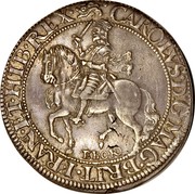 UK 1/2 Crown Charles I 1644 York KM# 312 ∙CAROLVS∙D:G∙MAG∙BRIT∙FRAN∙ET∙HIB∙REX∙ EBORO coin obverse