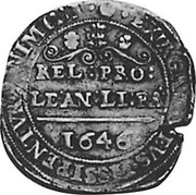 UK 1/2 Crown Charles I 1646 Bristol KM# 214.24 ∙EXVRGAT∙DEVS∙DISSIPENTVR∙INIMICI∙ REL:PRO:LE:AN:LI:PA: 1646 coin reverse