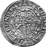 UK 1/2 Crown Charles I ND York KM# 313 ∙CHRISTO∙AVSPICE∙REGNO∙ coin reverse