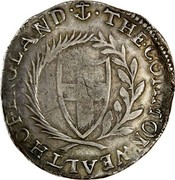 UK 1/2 Crown Commonwealth of England 1660 KM# 391.2 THE COMMONWELTH OF ENGLAND coin obverse