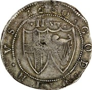 UK 1/2 Crown Commonwealth of England 1660 KM# 391.2 1660 GOD WITH VS II coin reverse