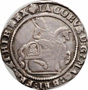 UK 1/2 Crown James I ND Third Coinage (1619-25). KM# 61 IACOBVS∙D:G:MAG:BRI:FRA:ET:HIB:REX coin obverse UK 1/2 Crown James I ND Third Coinage (1619-25). KM# 61 IACOBVS∙D:G:MAG:BRI:FRA:ET:HIB:REX coin obverse