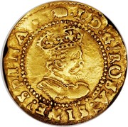 UK 1/2 Crown James I ND KM# 32 I D G ROSA SINE SPINA coin obverse UK 1/2 Crown James I ND KM# 32 I D G ROSA SINE SPINA coin obverse