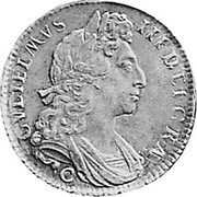 UK 1/2 Crown William III (First bust) 1697 C KM# 491.9 GVLIELMVS III DEI GRA C coin obverse UK 1/2 Crown William III (First bust) 1697 C KM# 491.9 GVLIELMVS III DEI GRA C coin obverse