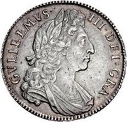 UK 1/2 Crown William III (First bust) 1697 KM# 491.7 GVLIELMVS∙ III∙DEI∙GRA coin obverse UK 1/2 Crown William III (First bust) 1697 KM# 491.7 GVLIELMVS∙ III∙DEI∙GRA coin obverse