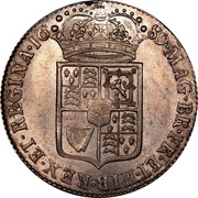 UK 1/2 Crown William & Mary 1689 KM# 472.2 MAG∙BR∙FR∙ET∙HIB∙REX∙ET∙REGINA∙*YEAR*∙ coin reverse UK 1/2 Crown William & Mary 1689 KM# 472.2 MAG∙BR∙FR∙ET∙HIB∙REX∙ET∙REGINA∙*YEAR*∙ coin reverse