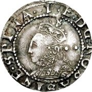 UK 1/2 Groat Elizabeth I ND Sixth Coinage KM# 3 REGINA I E D GROSA SIN coin obverse UK 1/2 Groat Elizabeth I ND Sixth Coinage KM# 3 REGINA I E D GROSA SIN coin obverse