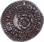 UK 1/2 Groat James I ND Second Coinage (1604-19). Varieties exist. KM# 24 I D G ROSA SINE SPINA coin obverse UK 1/2 Groat James I ND Second Coinage (1604-19). Varieties exist. KM# 24 I D G ROSA SINE SPINA coin obverse