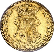 UK 1/2 Guinea William and Mary 1692 KM# 476.1 MAG∙BR∙FR∙ET∙HIB∙REX∙ET∙REGINA∙*YEAR*∙ coin reverse