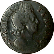 UK 1/2 Penny William III 1700 KM# 503 GVLIELMVS∙ TERTIVS coin obverse UK 1/2 Penny William III 1700 KM# 503 GVLIELMVS∙ TERTIVS coin obverse