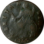 UK 1/2 Penny William III 1700 KM# 503 BRITAN NIA coin reverse UK 1/2 Penny William III 1700 KM# 503 BRITAN NIA coin reverse