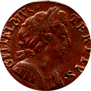 UK 1/2 Penny William III (Halfpenny) 1696 KM# A483.1 GVLIELMVS∙ TERTIVS∙ coin obverse UK 1/2 Penny William III (Halfpenny) 1696 KM# A483.1 GVLIELMVS∙ TERTIVS∙ coin obverse