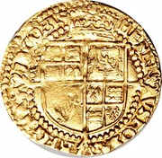 UK 1/4 Laurel James I (1619-1625) KM# 69 HENRICVS ROSAS REGNA IACOBVS coin reverse UK 1/4 Laurel James I (1619-1625) KM# 69 HENRICVS ROSAS REGNA IACOBVS coin reverse