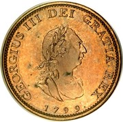UK 1 Farthing George III 1799 Proof KM# 646b GEORGIVS III DEI GRATIA REX coin obverse UK 1 Farthing George III 1799 Proof KM# 646b GEORGIVS III DEI GRATIA REX coin obverse