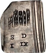 UK 1 Shilling 9 Pence Scarborough Siege ND KM# 357 S I D IX coin obverse UK 1 Shilling 9 Pence Scarborough Siege ND KM# 357 S I D IX coin obverse