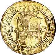 UK 1 Unite James I (1604-1619) KM# 46 FACIAM EOS IN GENTEM VNAM I R coin reverse UK 1 Unite James I (1604-1619) KM# 46 FACIAM EOS IN GENTEM VNAM I R coin reverse