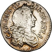 UK 2 Pence 1/2 Groat 1679 KM# 429 CAROLVS∙II∙ DEI∙GRATIA coin obverse UK 2 Pence 1/2 Groat 1679 KM# 429 CAROLVS∙II∙ DEI∙GRATIA coin obverse