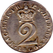UK 2 Pence George III 1800 KM# 615 MAG.BRI.FR ET.HIB.REX ∙ 2 coin reverse UK 2 Pence George III 1800 KM# 615 MAG.BRI.FR ET.HIB.REX ∙ 2 coin reverse