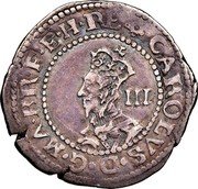 UK 3 Pence Charles I 1644 Exeter KM# 278 CAROLVS D G MA BRF E H REG III coin obverse UK 3 Pence Charles I 1644 Exeter KM# 278 CAROLVS D G MA BRF E H REG III coin obverse