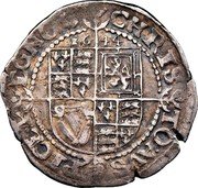 UK 3 Pence Charles I 1644 Exeter KM# 278 CHRIS TO AVS PICE EGNOC coin reverse UK 3 Pence Charles I 1644 Exeter KM# 278 CHRIS TO AVS PICE EGNOC coin reverse
