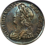 UK 3 Pence George II 1740 KM# 569 GEORGIVS ∙ II ∙ DEI ∙ GRATIA ∙ coin obverse UK 3 Pence George II 1740 KM# 569 GEORGIVS ∙ II ∙ DEI ∙ GRATIA ∙ coin obverse