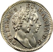 UK 4 Pence Groat 1689 KM# 471.1 GVLIELMVS ∙ ET∙MARIA∙D∙G coin obverse UK 4 Pence Groat 1689 KM# 471.1 GVLIELMVS ∙ ET∙MARIA∙D∙G coin obverse