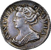 UK 6 Pence Anna 1705 KM# 516.5 ANNA DEI GRATIA coin obverse UK 6 Pence Anna 1705 KM# 516.5 ANNA DEI GRATIA coin obverse
