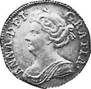 UK 6 Pence Anne Plumes 1707 KM# 530.2 ANNA ∙ DEI ∙ GRATIA ∙ coin obverse UK 6 Pence Anne Plumes 1707 KM# 530.2 ANNA ∙ DEI ∙ GRATIA ∙ coin obverse