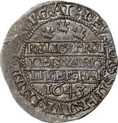 UK 6 Pence Charles I Sixpence 1643 Oxford KM# 203.1 ∙EXVRGAT:DEVS∙DISSIPENTVR∙INIMICI RELIG:PROT LEG:ANG LIBER:PAR *YEAR* coin reverse UK 6 Pence Charles I Sixpence 1643 Oxford KM# 203.1 ∙EXVRGAT:DEVS∙DISSIPENTVR∙INIMICI RELIG:PROT LEG:ANG LIBER:PAR *YEAR* coin reverse