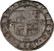 UK 6 Pence Charles II (1660) KM# 404 ∙CHRISTO∙AVSPICE∙REGNO∙ coin reverse