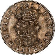 UK Crown Commonwealth Coin 1658 KM# 393.2 PAX QVERITVR BELLO 16 58 coin reverse