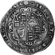 UK Crown Charles I 1644 Exeter KM# 334.2 CHRISTO:AVSPICE:REGNO∙1644 coin reverse UK Crown Charles I 1644 Exeter KM# 334.2 CHRISTO:AVSPICE:REGNO∙1644 coin reverse