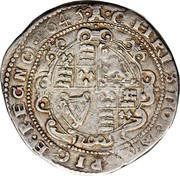 UK Crown Charles I 1645 Exeter KM# 334.3 ∙CHRISTO:A..PICE:REGNO∙1645∙ coin reverse UK Crown Charles I 1645 Exeter KM# 334.3 ∙CHRISTO:A..PICE:REGNO∙1645∙ coin reverse