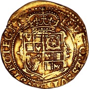 UK Crown Charles I ND Tower KM# 136 CVLTORES SVI DEVS PROTEGIT coin reverse UK Crown Charles I ND Tower KM# 136 CVLTORES SVI DEVS PROTEGIT coin reverse