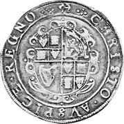 UK Crown Charles I ND KM# 130 ∙:∙CHRISTO ∙ AVSPICE ∙ REGNO∙:∙ coin reverse UK Crown Charles I ND KM# 130 ∙:∙CHRISTO ∙ AVSPICE ∙ REGNO∙:∙ coin reverse
