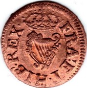 UK Farthing Charles I ND Transitional issue (ca.1634) KM# 172 FRA ET HIB REX coin reverse UK Farthing Charles I ND Transitional issue (ca.1634) KM# 172 FRA ET HIB REX coin reverse