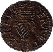UK Farthing Charles I ND KM# 78.3 FRA ET HIB REX coin reverse UK Farthing Charles I ND KM# 78.3 FRA ET HIB REX coin reverse