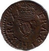 UK Farthing Charles I ND KM# 78.1 FRA ET HIB REX coin reverse UK Farthing Charles I ND KM# 78.1 FRA ET HIB REX coin reverse