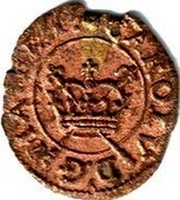 UK Farthing Charles I Rose (1635) Rose Farthing. Varieties exist. KM# 176 CAROLV D:G MA BRI coin obverse