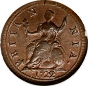 UK Farthing George I 1722 KM# 556 BRITA N NIA ∙ coin reverse UK Farthing George I 1722 KM# 556 BRITA N NIA ∙ coin reverse