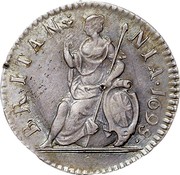 UK Farthing William III 1698 Proof KM# 483.2b BRITAN NIA∙ coin reverse UK Farthing William III 1698 Proof KM# 483.2b BRITAN NIA∙ coin reverse