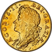 UK Half Guinea James II 1688 KM# 458.1 IACOBVS∙II∙ DEI∙GRATIA coin obverse UK Half Guinea James II 1688 KM# 458.1 IACOBVS∙II∙ DEI∙GRATIA coin obverse