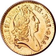 UK Half Guinea William III 1698 KM# 487.1 GVILELMVS∙ III∙DEI∙GRA∙ coin obverse UK Half Guinea William III 1698 KM# 487.1 GVILELMVS∙ III∙DEI∙GRA∙ coin obverse
