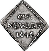UK IX Pence Newark 1646 KM# 369.1 OBS: NEWARK coin obverse UK IX Pence Newark 1646 KM# 369.1 OBS: NEWARK coin obverse